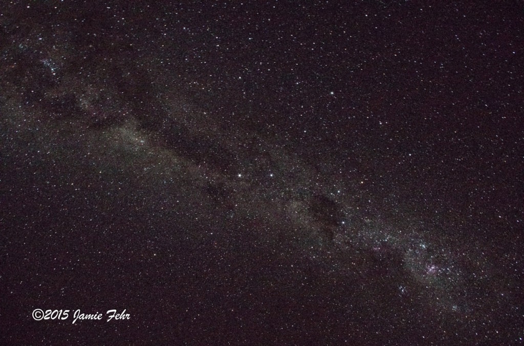 Most of the Milky Way core.