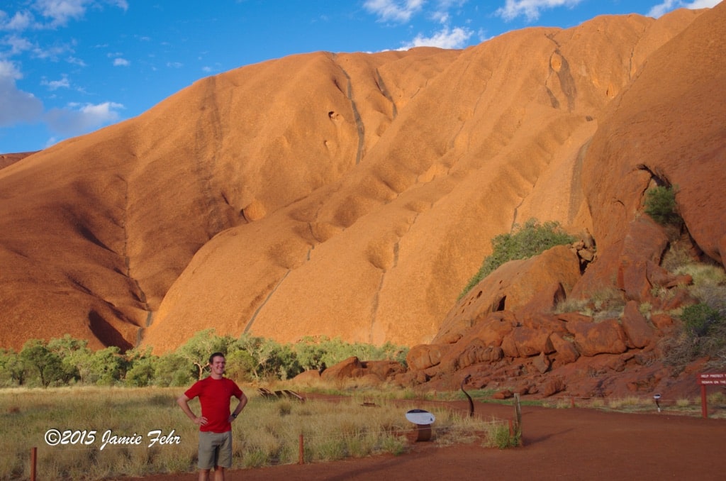 I finally got to stand next to Uluru!