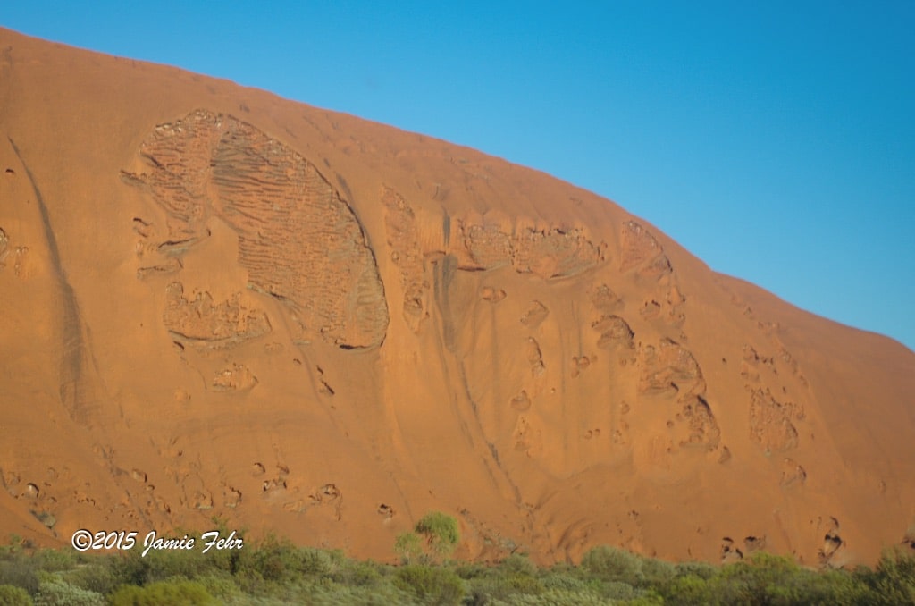 Some interesting maze-like surface markings on Uluru.